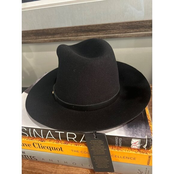 Rag & Bone Floppy Brim Wool Fedora Black Womens Size Small - Picture 8 of 10